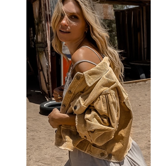 ๐HP๐ค Maisie Vintage Style Cropped Corduroy Jacket NWT - Picture 4 of 13